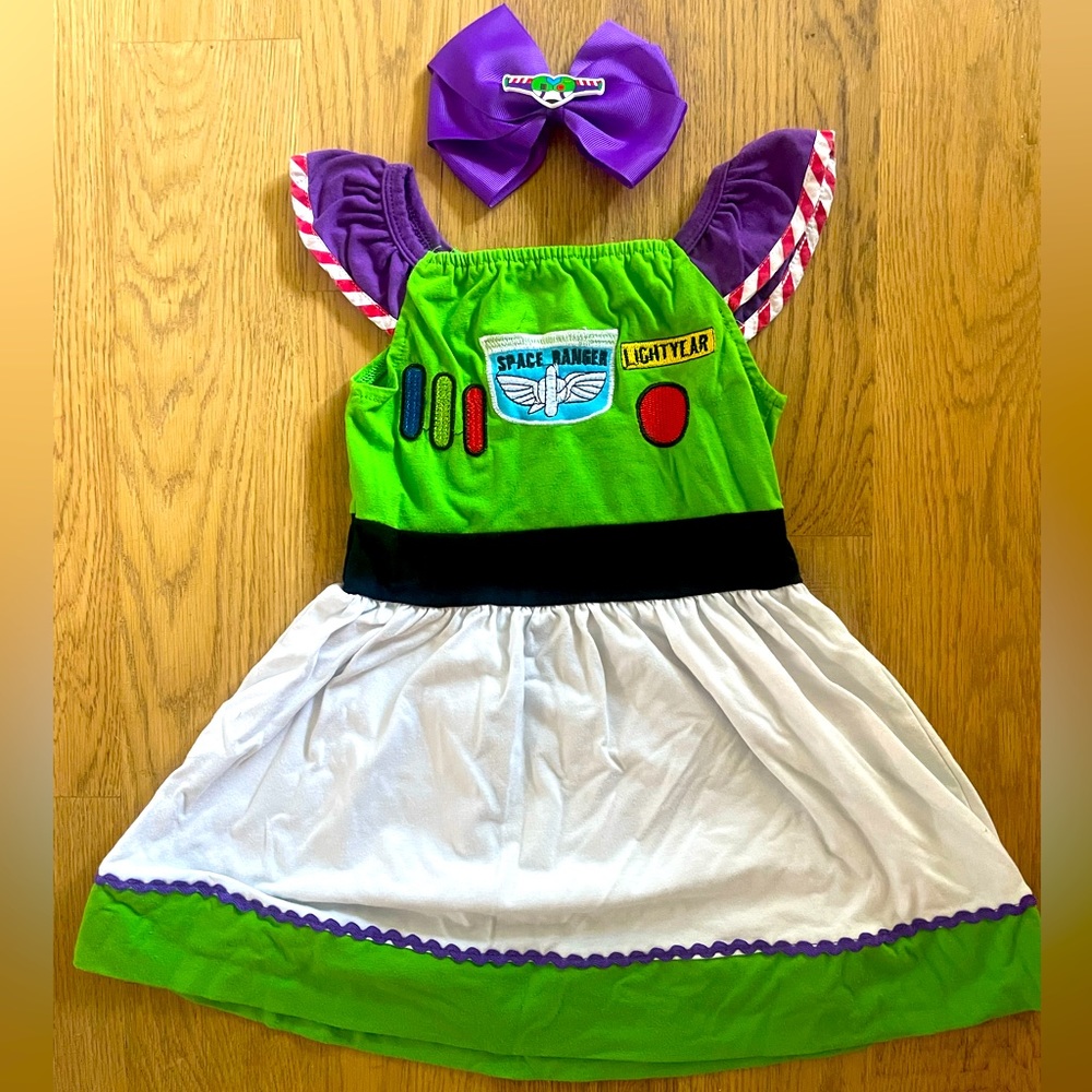 Toddler girl buzz lightyear dress costume 3T